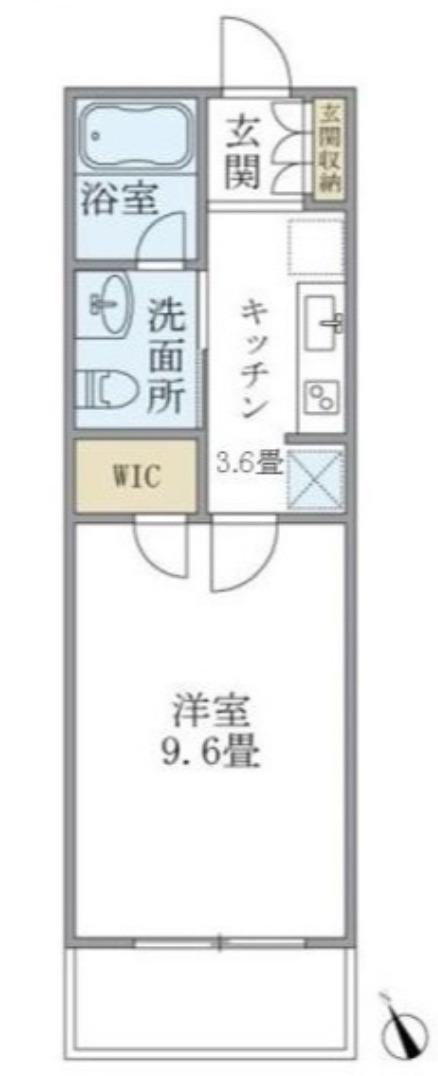 ANNEX南荻窪(1K/2階)の間取り写真