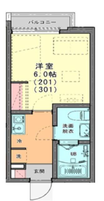 KLEIS大泉学園(1K/3階)の間取り写真