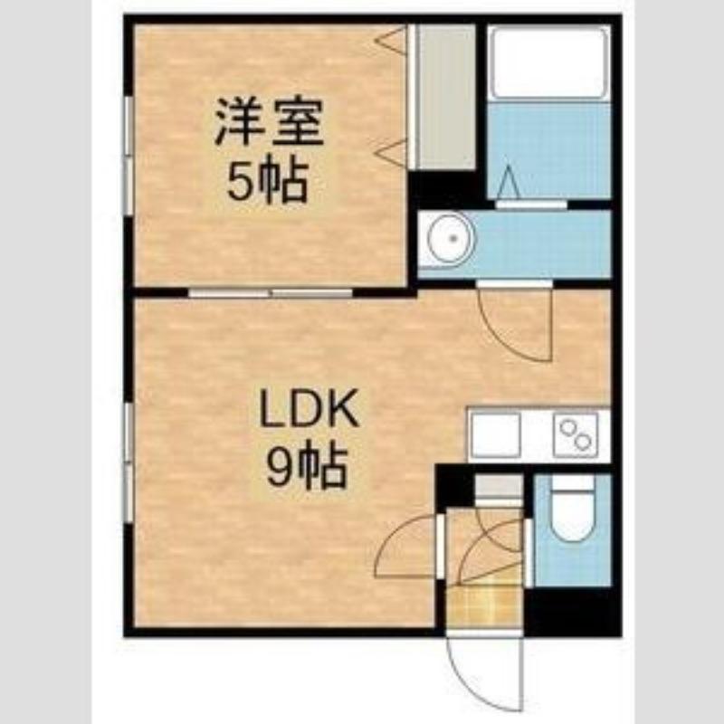プルメリア栄通(1LDK/2階)の間取り写真