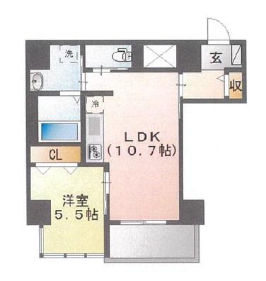 CHEZ KOTOBUKI シェ・コトブキ(1LDK/7階)の間取り写真