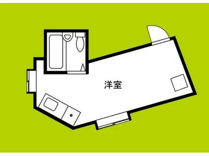 昭和グランドハイツ同心(ワンルーム/10階)の間取り写真