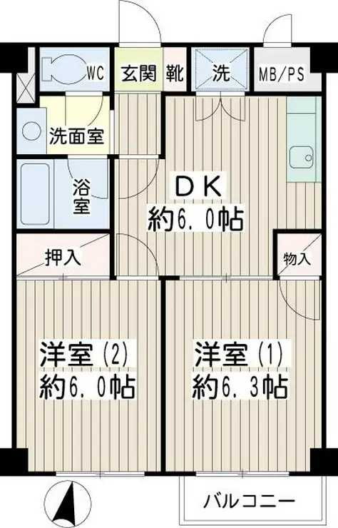 アーバンハイツ金沢文庫 3階階 間取り