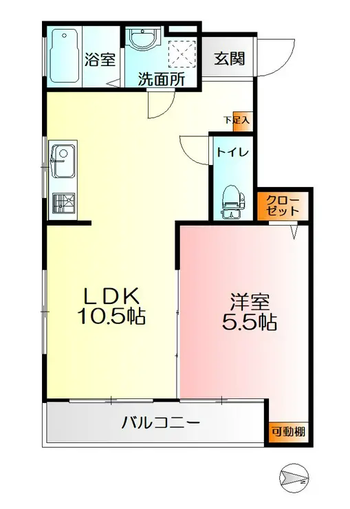 ユニオンビル 9階階 間取り