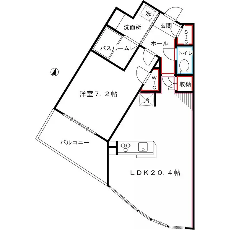 アール・プレイス 1階階 間取り
