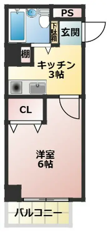 リレント北赤羽 6階階 間取り