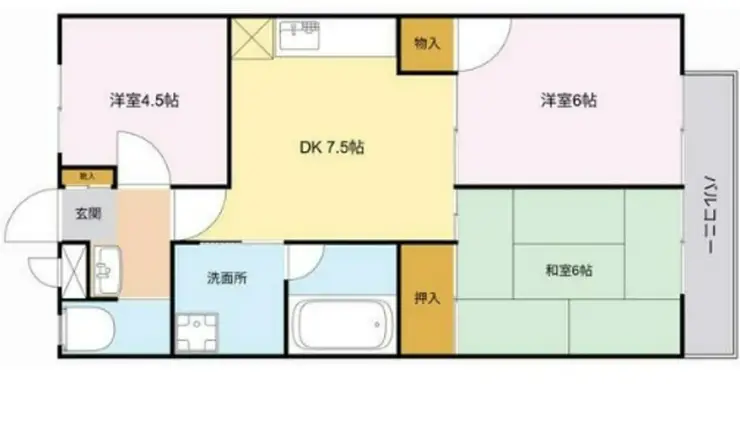ファムール井荻 3階階 間取り