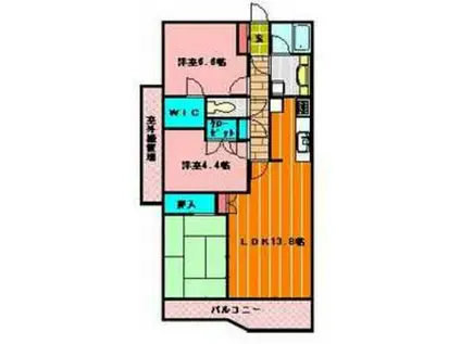 レールシティ大宮弐番館(3LDK/10階)の間取り写真