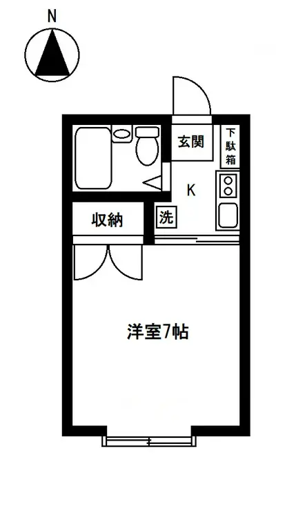 ウエストハイム谷戸 2階階 間取り