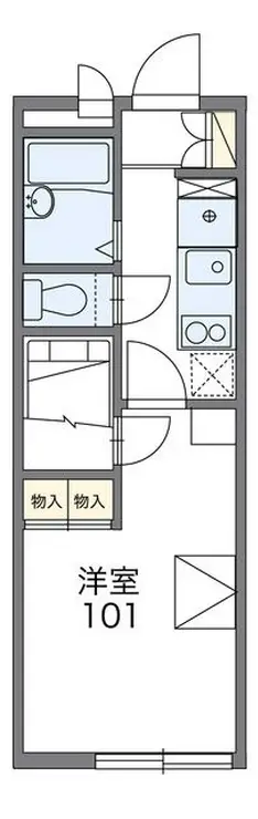 レオパレスやまもも 3階階 間取り