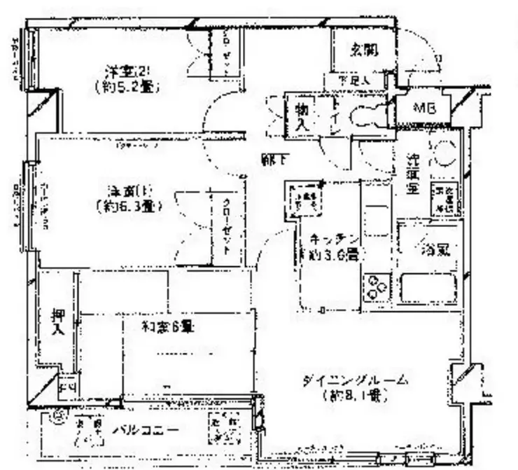 セレーブル城南 4階階 間取り