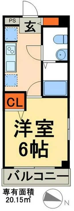 レアレジデンス稲毛 4階階 間取り