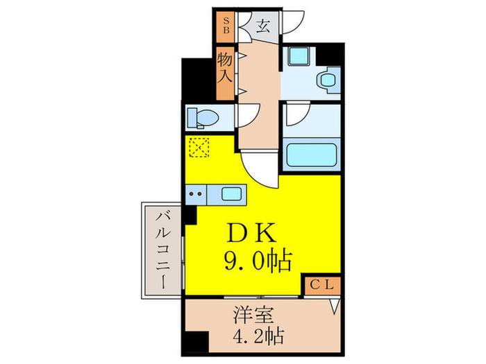 YOU´SVII番館(1DK/4階)の間取り写真