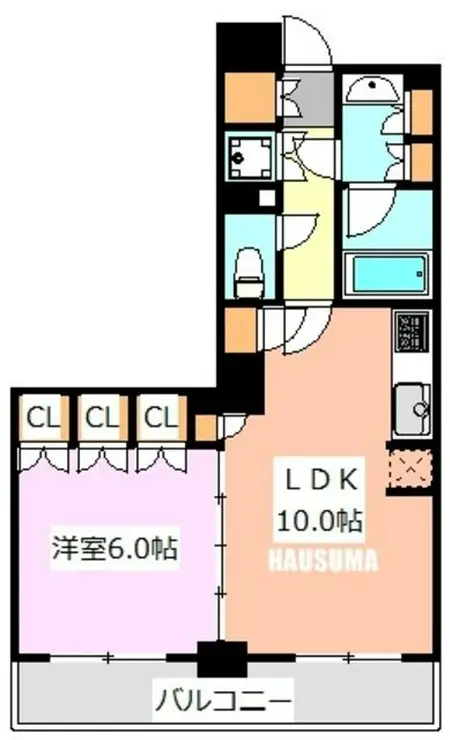 パークアクシス東十条 10階階 間取り