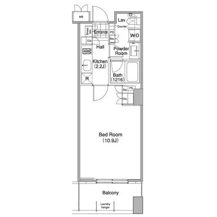 コンフォリア東池袋WEST 7階階 間取り