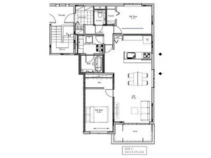 LA VIE RADIEUSE(2LDK/2階)の間取り写真