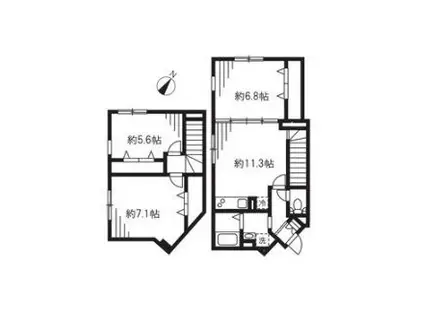 エルファーロ駒沢公園I(3LDK/4階)の間取り写真