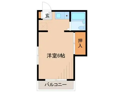 メゾンアイラ(1K/1階)の間取り写真