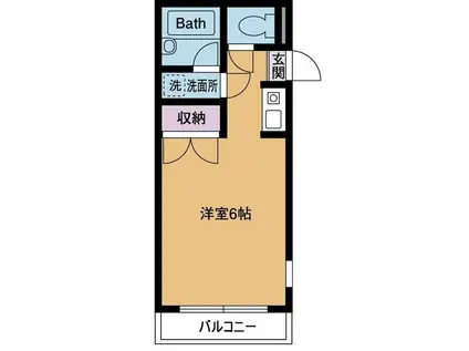 リバータウン松枝(ワンルーム/3階)の間取り写真