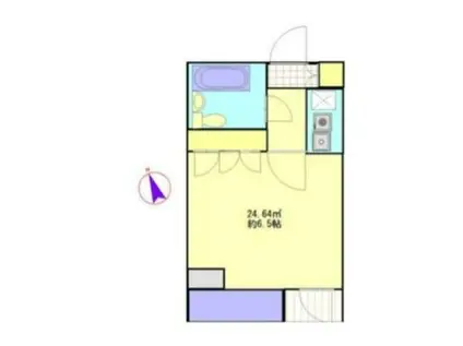 グリーンメゾン本厚木(1K/2階)の間取り写真