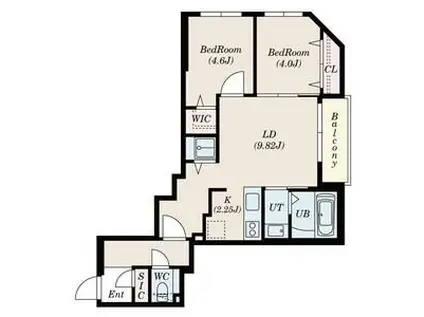 SーRESIDENCE元町ALECTRA(2LDK/3階)の間取り写真