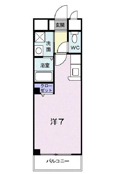 マサーナ阪神(ワンルーム/2階)の間取り写真