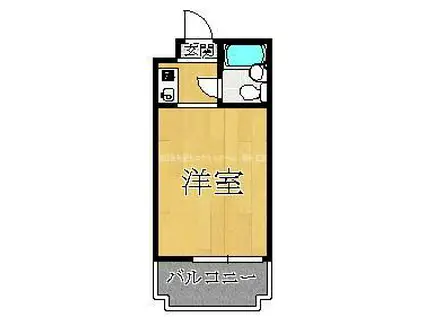 レア・レア放出21番館(1K/5階)の間取り写真