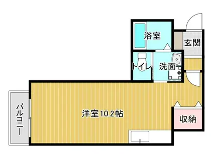 TKビル(ワンルーム/4階)の間取り写真
