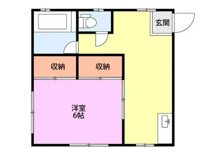 コーポあたご古町(1K/3階)の間取り写真