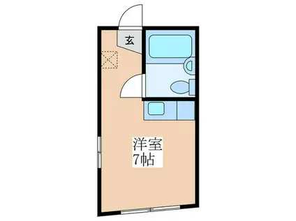 ルレ西荻窪(ワンルーム/1階)の間取り写真