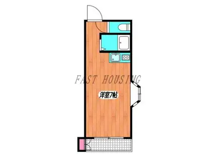 恵比寿屋ビル レインズ確認(ワンルーム/3階)の間取り写真