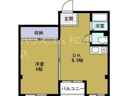 グランセゾン元町(1DK/7階)の間取り写真