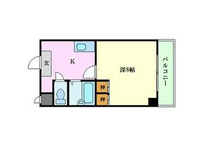 ISM 泉(1K/4階)の間取り写真