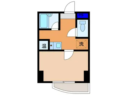 アクアポリス長岡(1K/1階)の間取り写真