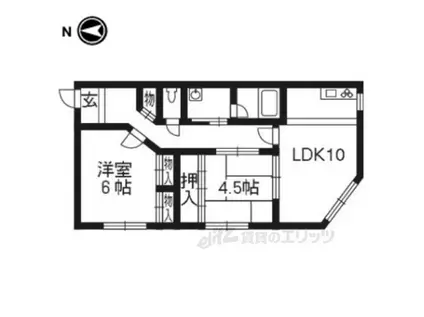 ハイツミルトス(ワンルーム/3階)の間取り写真