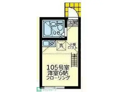 ユナイト白楽シルヴィバレンタイン(ワンルーム/1階)の間取り写真