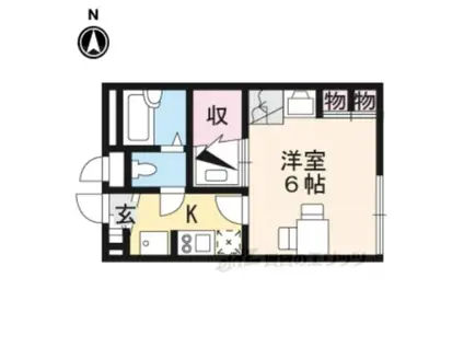 レオパレス プランタ(1K/2階)の間取り写真