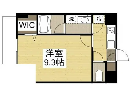 エトワール(1K/1階)の間取り写真