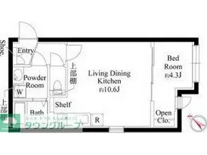 CASA PIAZZA 東池袋(1LDK/5階)の間取り写真