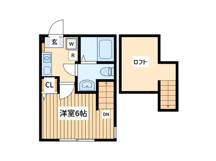 モント セレニティ 麻溝台(1K/1階)の間取り写真