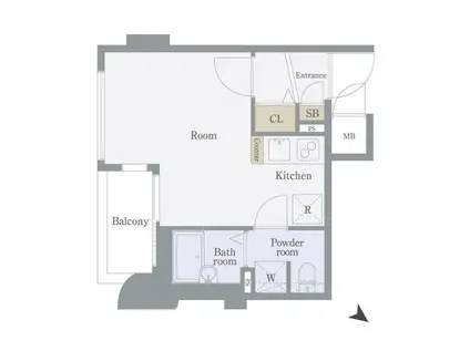 フェニックス大塚駅前弐番館(ワンルーム/7階)の間取り写真