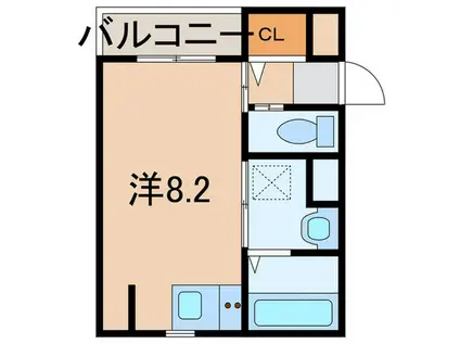 AVENIR NIGAWA(ワンルーム/1階)の間取り写真