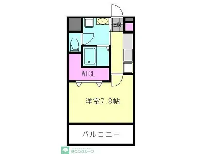 ル・レーブ メゾン(1K/2階)の間取り写真