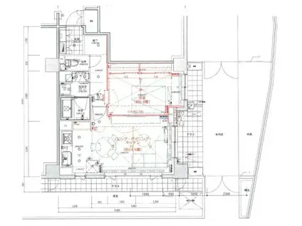 アトラス元代々木(1LDK/1階)の間取り写真