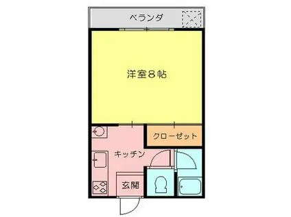 パーソナル新大江(1K/3階)の間取り写真