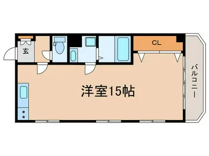 マシャンブル(ワンルーム/4階)の間取り写真