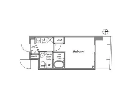 セレニテ江坂ルフレ(1K/5階)の間取り写真