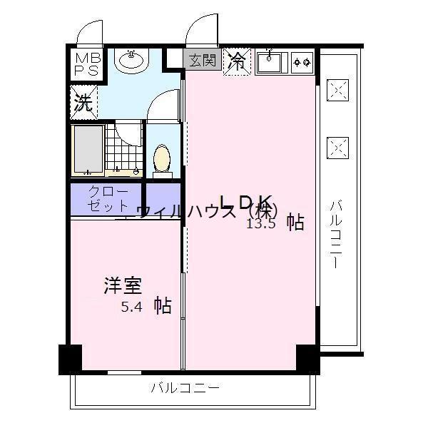 グランリーオ(1LDK/3階)の間取り写真
