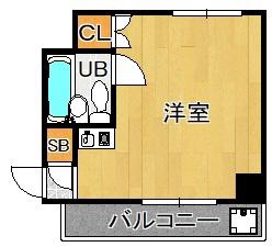 ユニーブル新大阪(ワンルーム/7階)の間取り写真