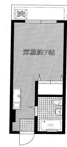 清原マンション(ワンルーム/3階)の間取り写真