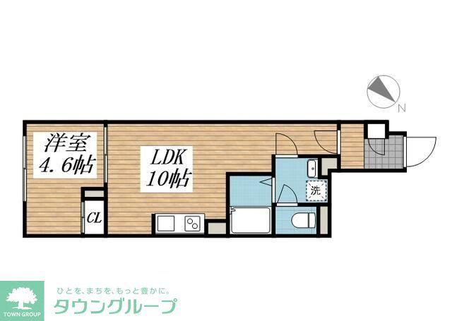 CREAL文京千石II(1LDK/4階)の間取り写真